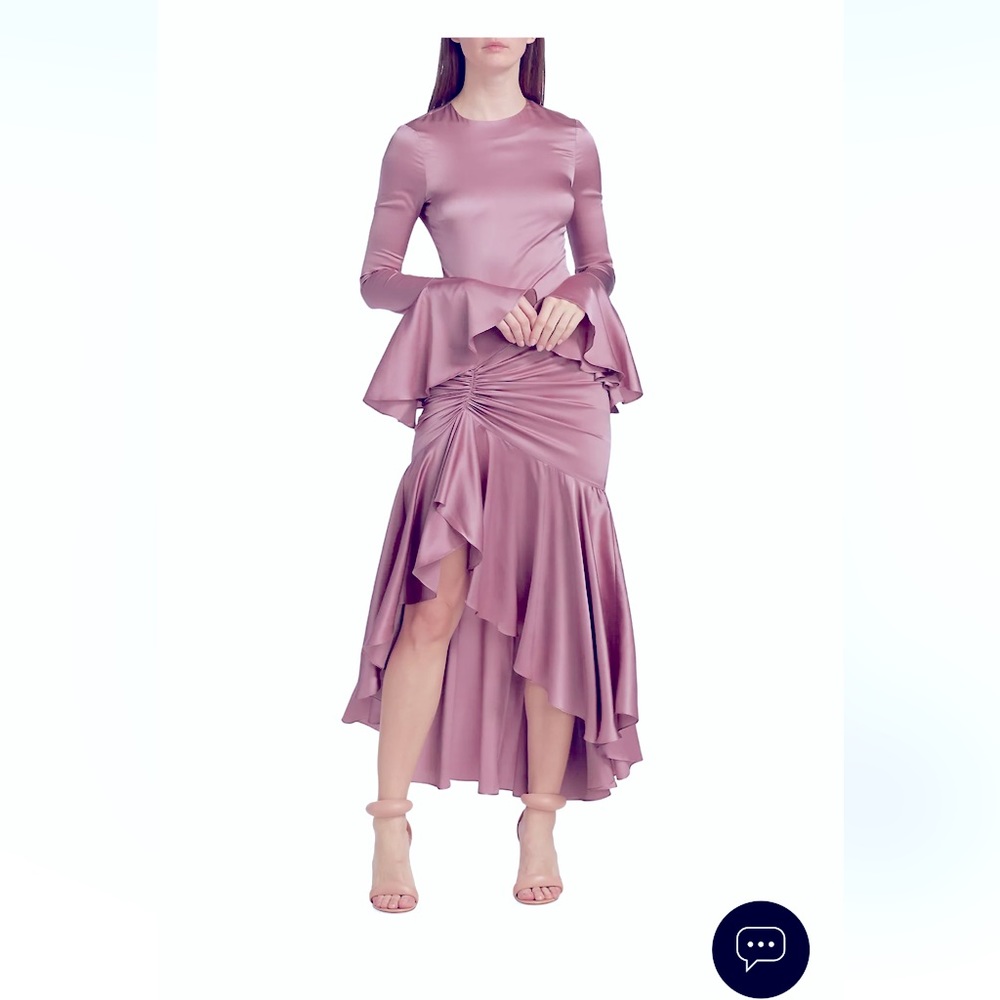 Pink mauve Caroline Constas dress